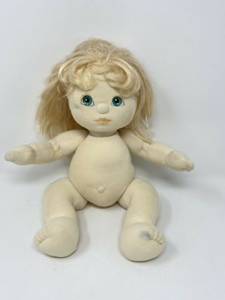 Vintage My Child Girl Doll Mattel 1985 Blonde Hair Green Eyes