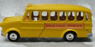 2003 Johnny Lightning The Simpsons Springfield Charter Yellow Bus