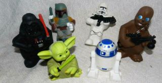 Mip Star Wars Theme Park Exclusive Set Of 6 Squeaky Bath/pool Toys