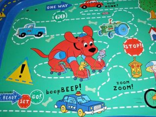 Kidz Trays 2003 rare hard to find Clifford The Big Red Dog FOOD TRAY 2