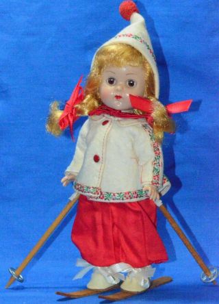Vintage 8 " Vogue Ginny Doll Bkw Ml Tagged " Skier " Outfit