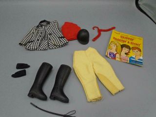 Vintage Barbie Mattel Skipper Doll Complete Outfit Learning To Ride 1935