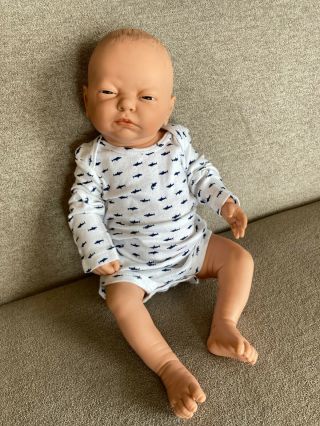 Vtg Newborn Berjusa Diana Baby Boy Doll Anatomically Correct Reborn Doll 21 "