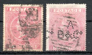 Great Britain,  1867 / 1874,  Scarce 5 Shillings,  Plates 1 And 2,  Look