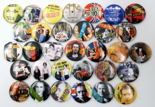 Sex Pistols Button Badges 32 X Sex Pistols Pin Badges Johnny Sid