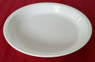 Corning Ware P - 309 10 " X 1 - 1/2 " Solid White Coupe Pie Plate Pan Vintage 1970 