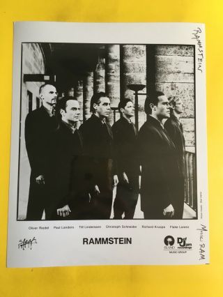 Rammstein Press Photo 8x10,  Slash,  Island,  Def Jam
