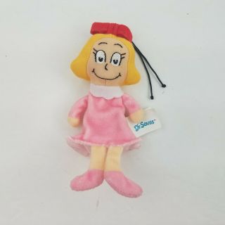 Manhattan Toy Dr.  Seuss The Grinch Finger Puppet Cindy Lou Plush Doll Puppet 6 "