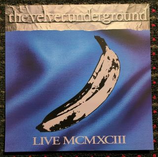 Velvet Underground Live Mcmxciii Square 12x12 Promo Poster Flat Lou Reed Sire