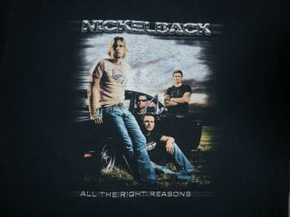 Nickelback 2005 Tour T - Shirt Xl Cotton Black Rock Band Canadian