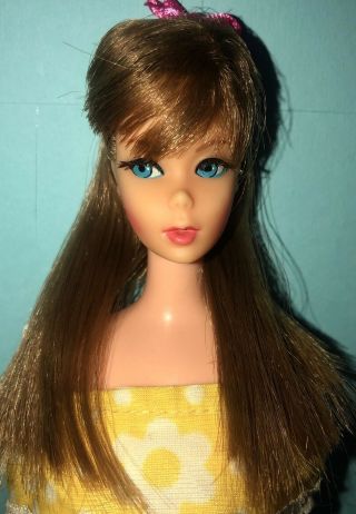 Vtg Mod 1967 Ash Blonde Twist N Turn Tnt Barbie Doll 1160 Mattel Japan