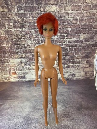 Vintage 1968 Barbie Doll Nurse Julia Diahann Carroll Redhead Twist N Turn Mattel