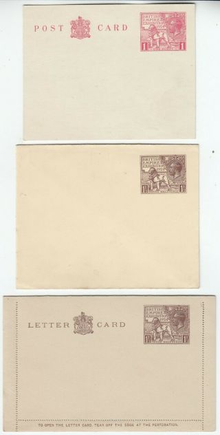 1924 British Empire Exhibition Official Printed Card,  Cover & Reply Card Mounted