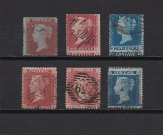 Lot:35342 Gb Qv 1d Red And 2d Blue Stars With Perf Shifts Selection