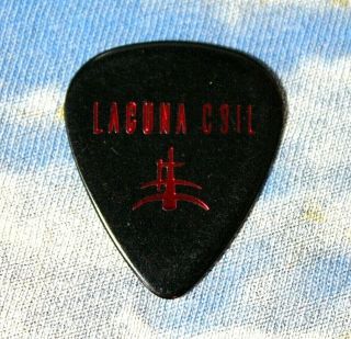Lacuna Coil // Cristina Scabbia Concert Stage Tour Guitar Pick // Black/red Foil