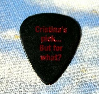 Lacuna Coil // Cristina Scabbia Concert Stage Tour Guitar Pick // Black/Red Foil 2