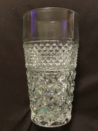 4 Anchor Hocking Wexford Crystal 5 1/2 " Water Glasses,  Tumblers