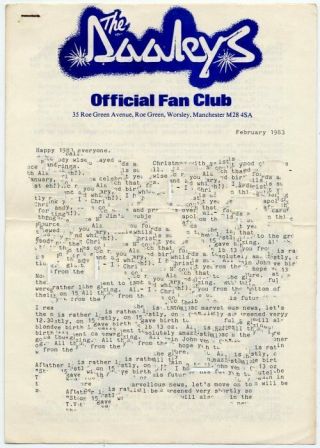 Dooleys The Official Fan Club Newsletter February 1983