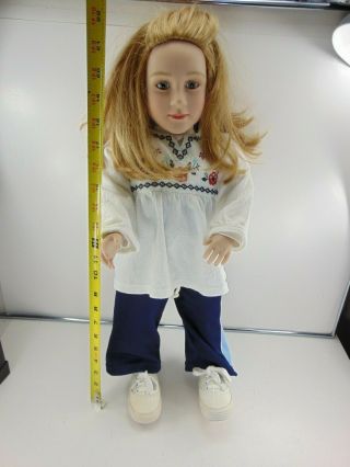 Vintage My Twinn Doll With Long Blond Hair And Blue Eyes 1997