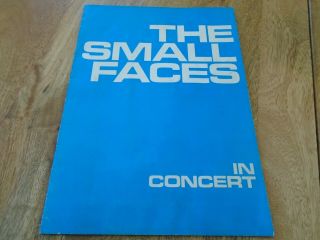 The Small Faces In Concert Programme 70 