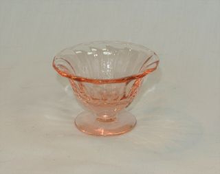 FOSTORIA Glass FAIRFAX Pink Nut Cup Vintage 2