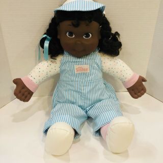 Vintage Hasbro Playskool 1990 My Buddy Kid Sister Black African American Doll