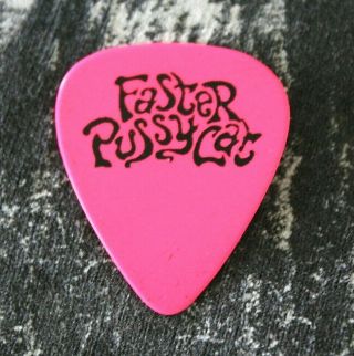 Faster Pussycat // Brent Muscat 1989 Wake Me Tour Guitar Pick // Pink Vintage