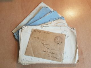 19 X British Field Post Office Wwii & Wwi Censored Covers.  Below.