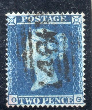 Two - Pence Blue; S.  G.  19,  Plate Four,  Lettered,  O.  G.