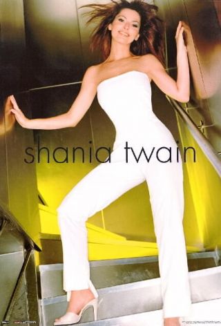 Shania Twain 2000 Come On Over Tour Official Promotional Poster No,  2 / Nm 2 Mnt
