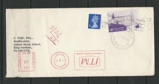 Gb 1971 Strike Mail,  Correct Commercial Use ??,  Letter Originally Starts At Ash