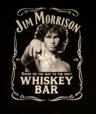 The Doors - Jim Morrison Whiskey Bar Shirt,  Xl (sleeveless)