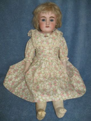 Antique Kestner German Doll Dep 154 8 1/2 Bisque Glass Eyes 21in Lqqk
