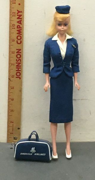 1960’s American Airlines Barbie Doll Blonde Ponytail