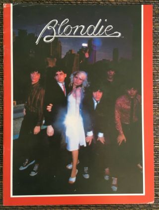 Blondie Concert Programme Parallel Lines 1978 Usa Tour Debbie Harry