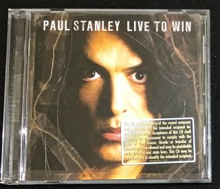 Paul Stanley Live To Win 2006 U.  S.  Promo Cd Rare Not An Lp/album/vinyl - Aucoin