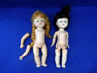 Vintage 7 " Vogue Ginny Dolls,  Early 1950 