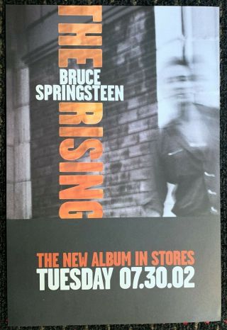Bruce Springsteen The Rising 12x18advance Promo Poster Flat 2sided Columbia 2002