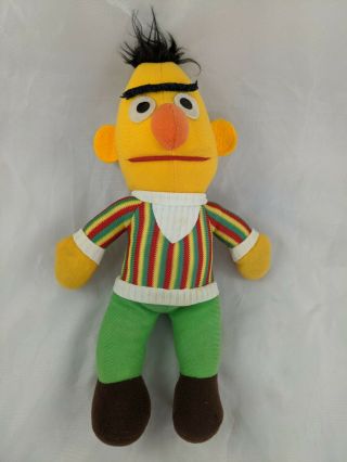 Knickerbocker Sesame Street Bert Plush 11 " Vintage Stuffed Animal Toy