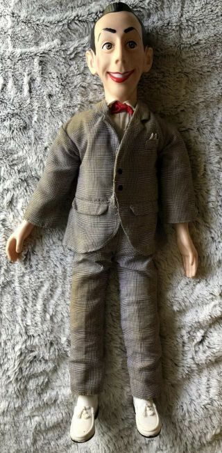 Vintage Peewee Herman Pull String Doll 18” Matchbox 80s Collectible Toy (read)