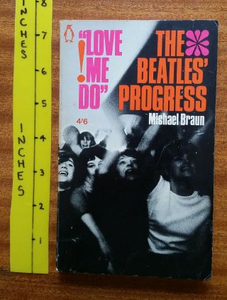 Beatles 1964 Penguin Paperback Book " Love Me Do " M.  Braun Good,