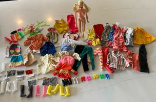 Vintage Mod PJ Barbie Doll Mod Era TNT With Clothing And Accessories 2