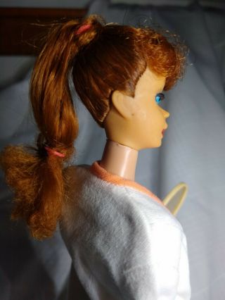 Vintage Titan Redhead Ponytail Barbie Orig Paint No Green w Tennis Anyone 941 3