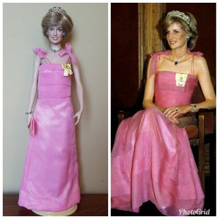 Princess Diana 18 " Doll Pink Gown
