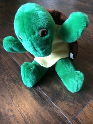 1995 Franklin The Turtle Plush Stuffed Animal Finger Puppet 6 "