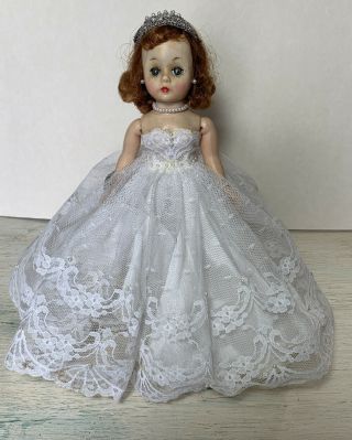 Vintage Madame Alexander Cissette Doll Bridal Gown W/accessories