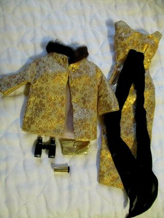 Honey West - Gilbert - Golden Glory Dress,  Jacket,  Purse,  Lipstick,  Binoculars