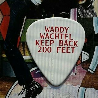 Keith Richards/stevie Nicks Waddy Wachtel White Guitar Pick -