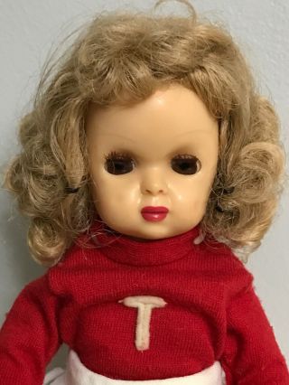 Vintage 1950s Tiny Terri Lee Doll with Tagged Clothes Cheerleading Outfit 2