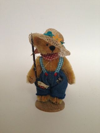 Deb Canham Miniature Teddy Bear Huckle Beary Finn Exclusive Le250